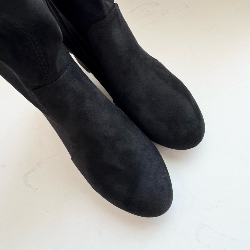 FOWT Women Size 8 Suede Black Boots - Picture 7 of 11